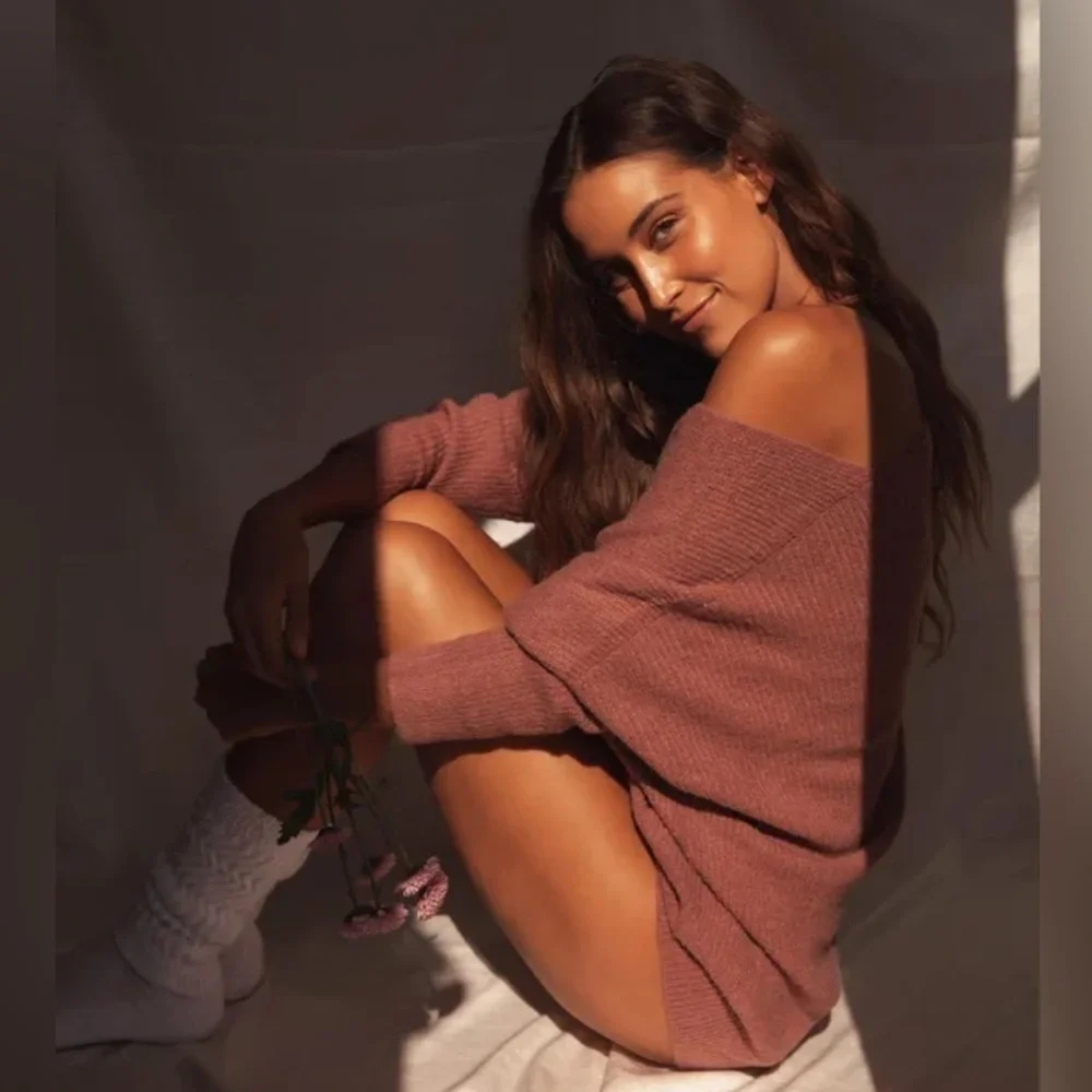 Emerson Mauve Dolman Sleeve Sweater - Picture 7 of 14